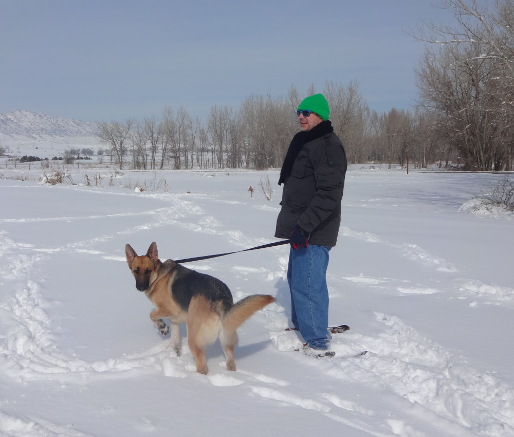 Eric & Rudy Snowshoeing